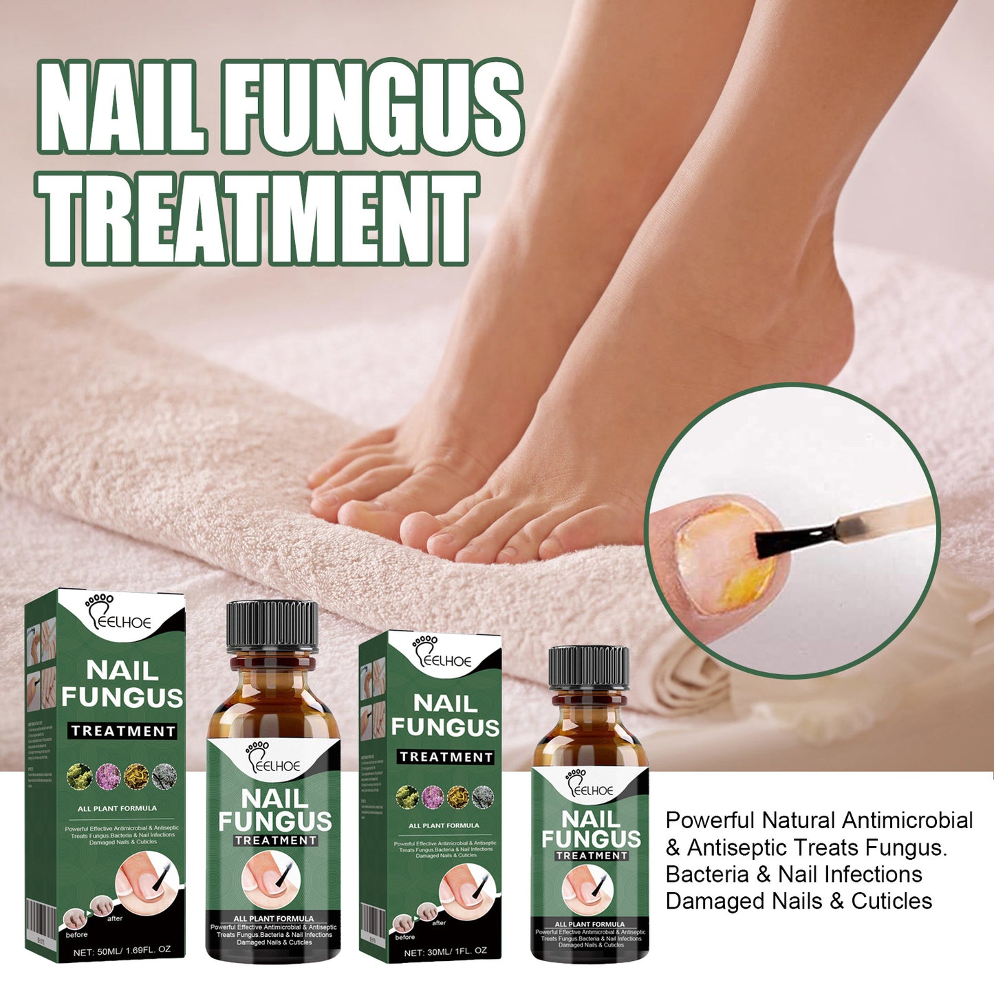EELHOE Nail Treatment 30ml Nails With Thick Nails And Soft Nails That Gently Cleanse And Moisturize The Nails